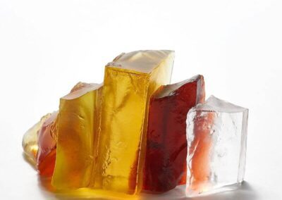 Handmade Art Glass Sculpture, back view, inspired by a rocky outcrop by International Glass Maker Deborah Timperley