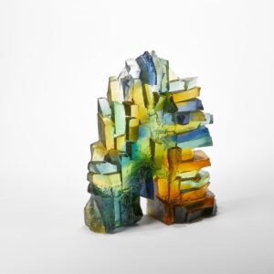 Boher Harbour Wall Under Northern Skies: Glass Sculpture by Deborah Timperley